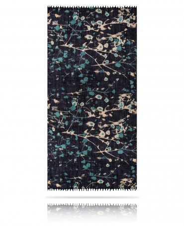 Палантин Женский W40-FLEUR.SAUVAGE/NOIR